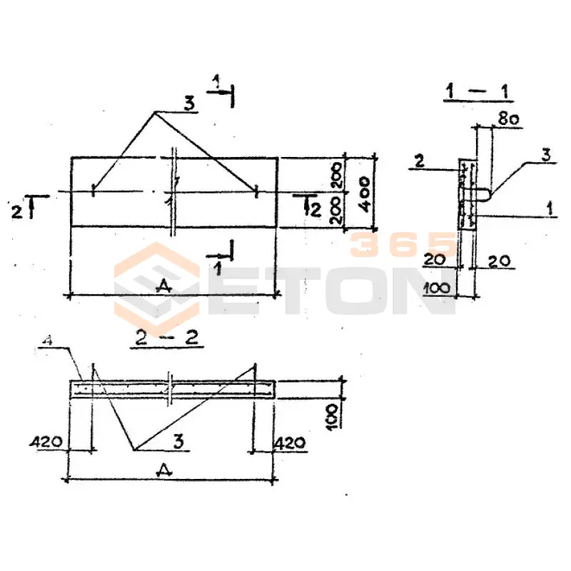 Плоские подкладки под стыки сборных элементов канала ПП серия 3.006.1-8 ПП 5