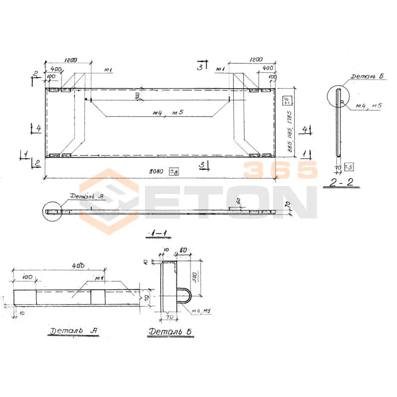 Панели стеновые Серия 1.432-5 ПСЖН АтVI 1,8-6,1-111 (1.432-5)