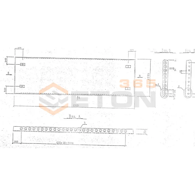 Панели перекрытий многопустотные Серия 1.241.1 КЛ-3 ПК 58-18-8 АтVт