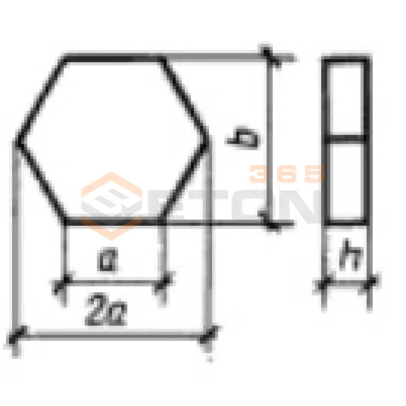 Тротуарные плиты шестиугольные ГОСТ 17608-91 3Ш 8