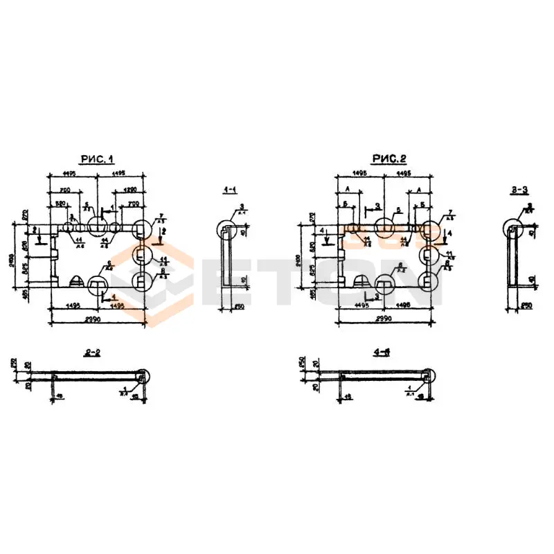 Панели наружных стен нулевого цикла Серия 1.090.1-2с 2ПСЦ 30-21-2,5 пс (1.090.1-2с)