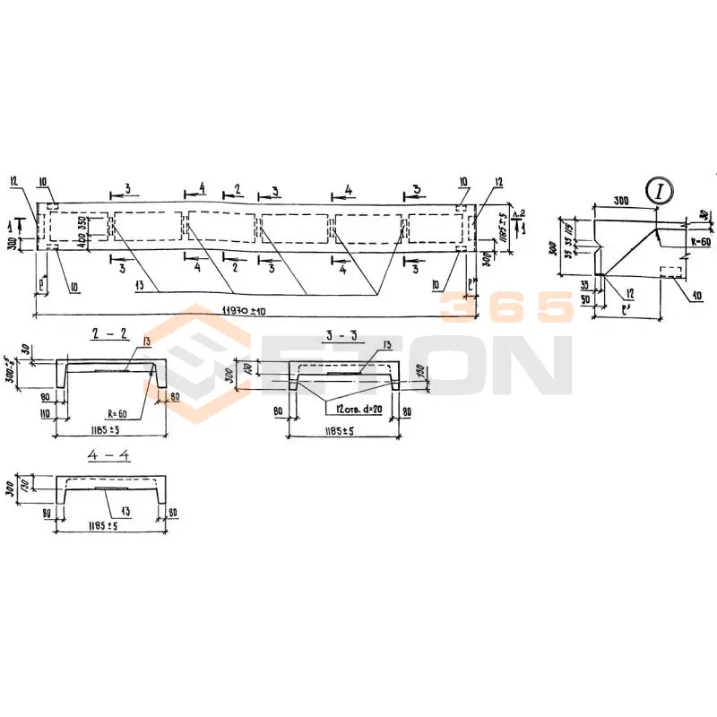 Панели стеновые Серия 1.432.1-20 ПСН 120-12-2 к7т-3 (1.432.1-20)