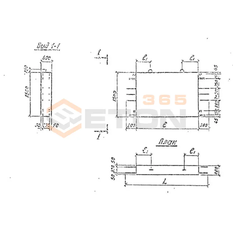 Блоки диафрагмы Серия 3.503.1-69 БД 4-37