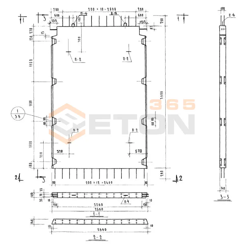 Диафрагмы жесткости Серия ИИ 04-6 Д 26-42 (ИИ 04-6)
