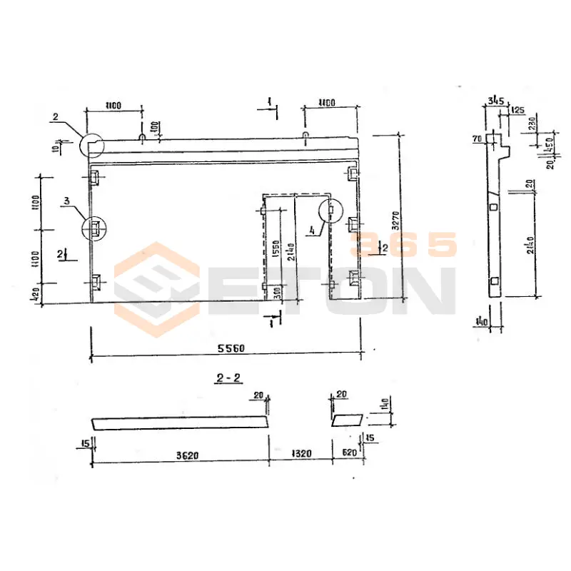 Диафрагмы жесткости серия 1.020-1/87 ( 1.020.1-7, 1.020-1/83, ИИ 04-1, 1.020.1-3пв ) 1ДПК 56-33 п