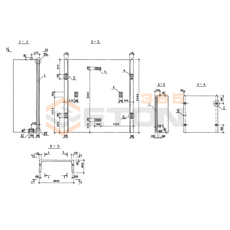 Блоки шахт лифтов Серия 1.089.1-1 БШЛ 100-30 п-4