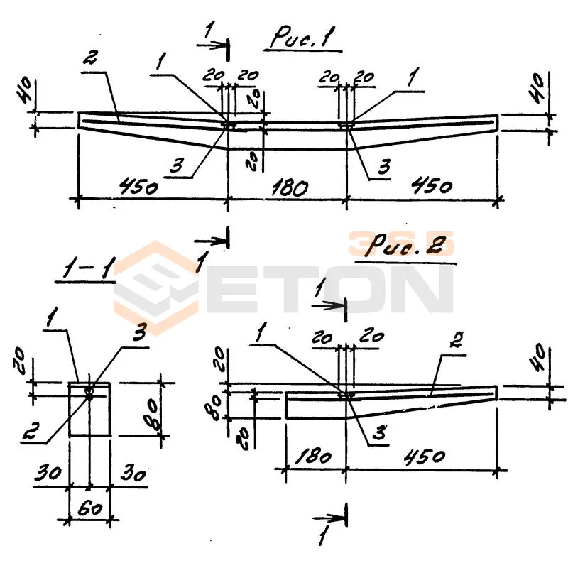 Полки кабельные Серия 3.016.1-9 ПК 1