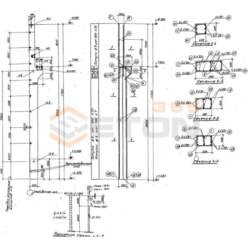 Колонны Серия КЭ 01-06 К II-3 б (КЭ 01-06)