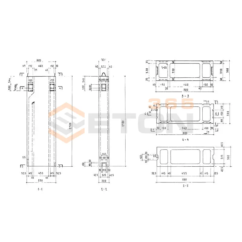Блоки вентиляционные Серия 1.134.1-3 ВБВ 9-28-3