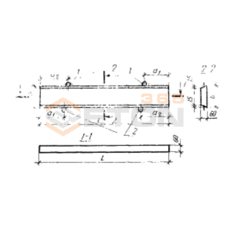 Плиты облицовки оросительных каналов ГОСТ 22930-87 НПК 60-20