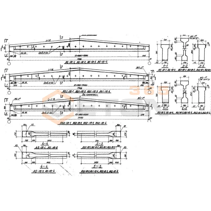 Балки Серия ПК 01-06 АБ 2-18-2 п