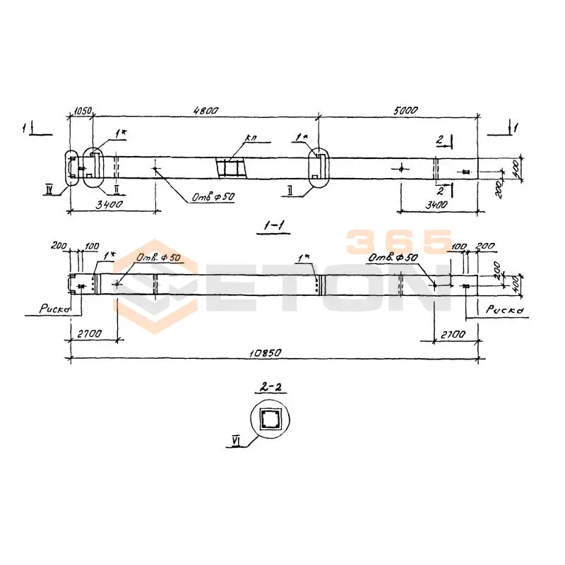 Колонны Серия 1.020.1-4 2КНО 48-48-3-28-00