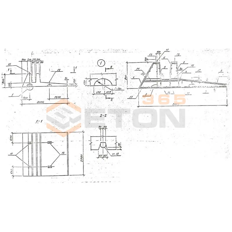 Плиты фундаментные Шифр 99015 ПФ 5-2 (Шифр 99015)