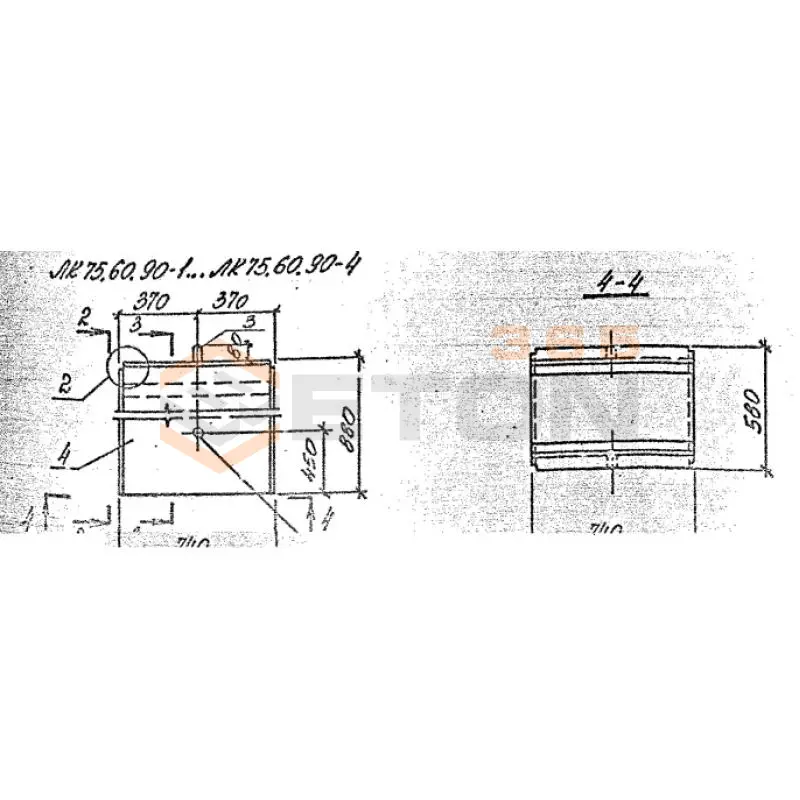 Лотки каналов ЛК серия 3.006.1-8 ЛК 75-60-90-3