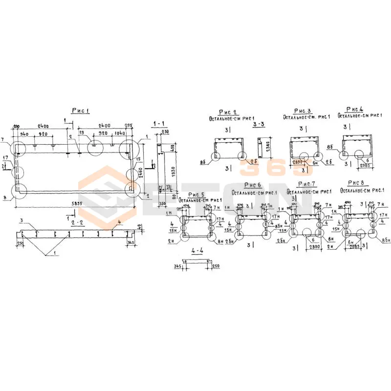 Панели парапета Серия 1.138.1-17 1НЧ 59-24-35-50 л-3,1 (1.138.1-17)