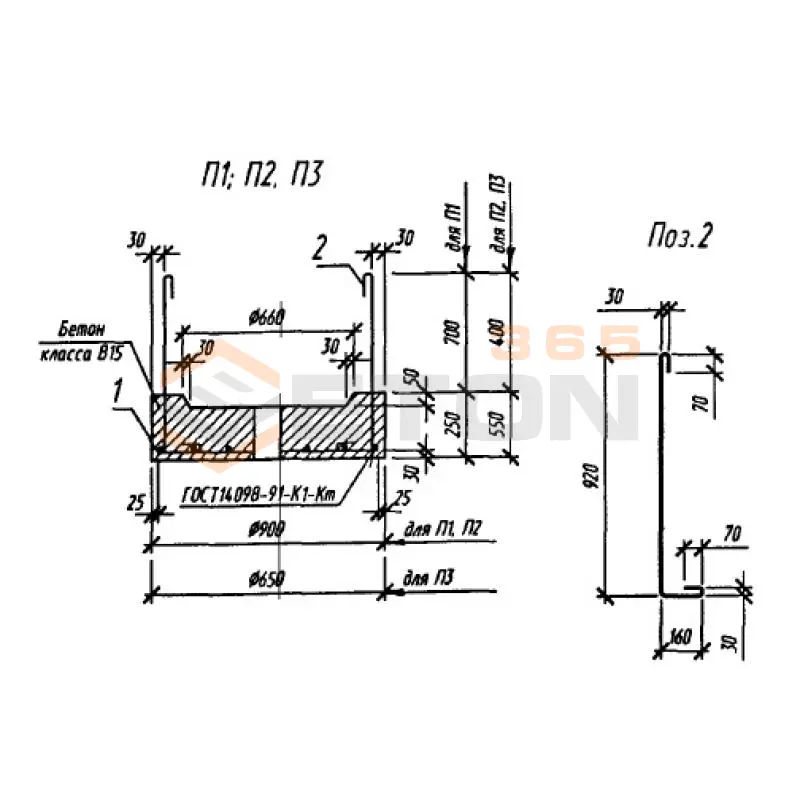Подушки Серия Б3.507.1-3.04 П 3 (Б3.507.1-3.04)