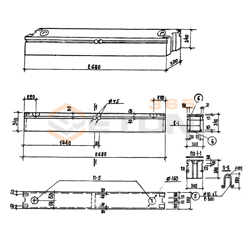 Блоки внутренних стен Серия 1.134-1 ВБ 27-3-3 (1.134-1)