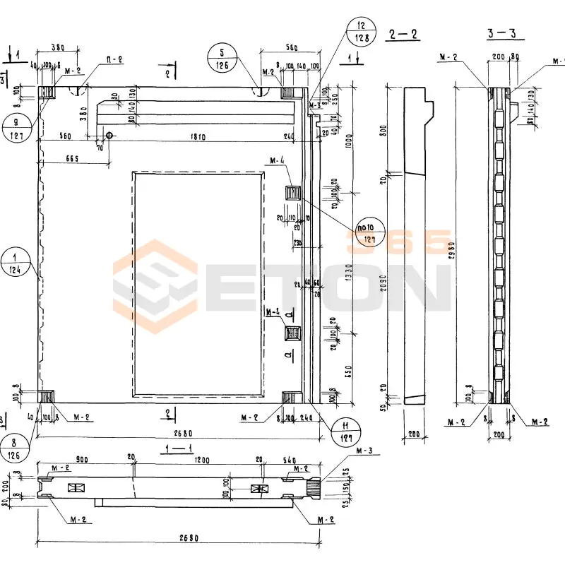 Блоки внутренних стен Серия 1.134-1 СБВЛ 27-2-30 т-6 л (1.134-1)