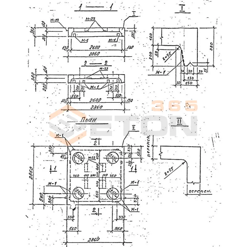 Блоки камер Серия 3.903 КЛ-13 ВБК 2,6-1 (4х630)