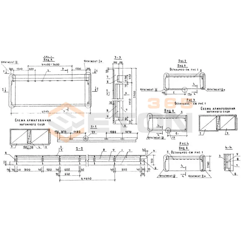 Панели парапета трехслойные Серия 1.138.1-18 3НЧ 65-25-30-150 т-3,1-3 н (1.138.1-18)