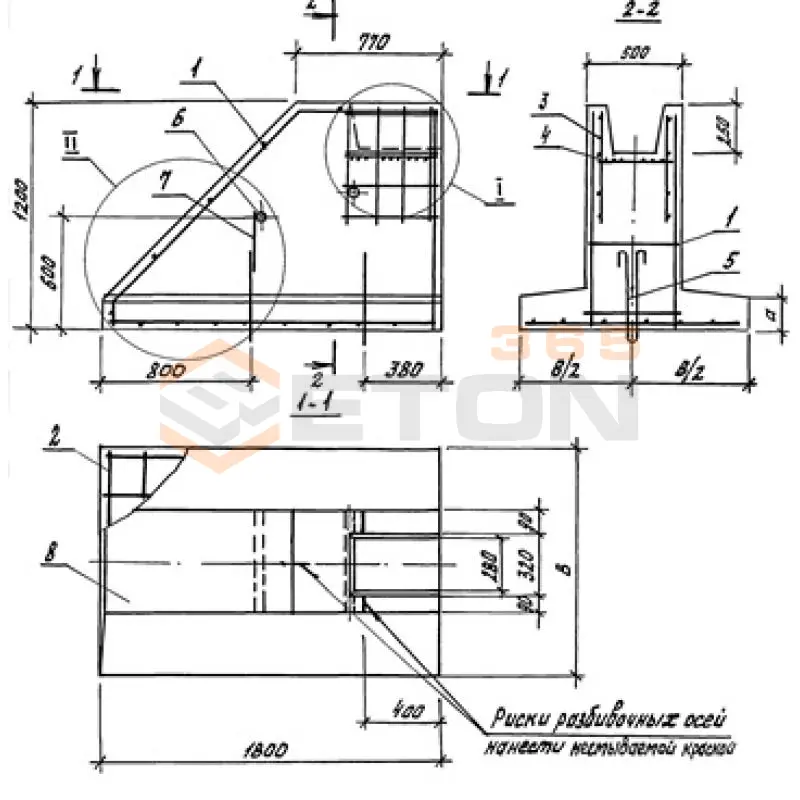 Фундаменты Серия 1.812.1-6с 1Ф 18-15-12 (1.812.1-6с)