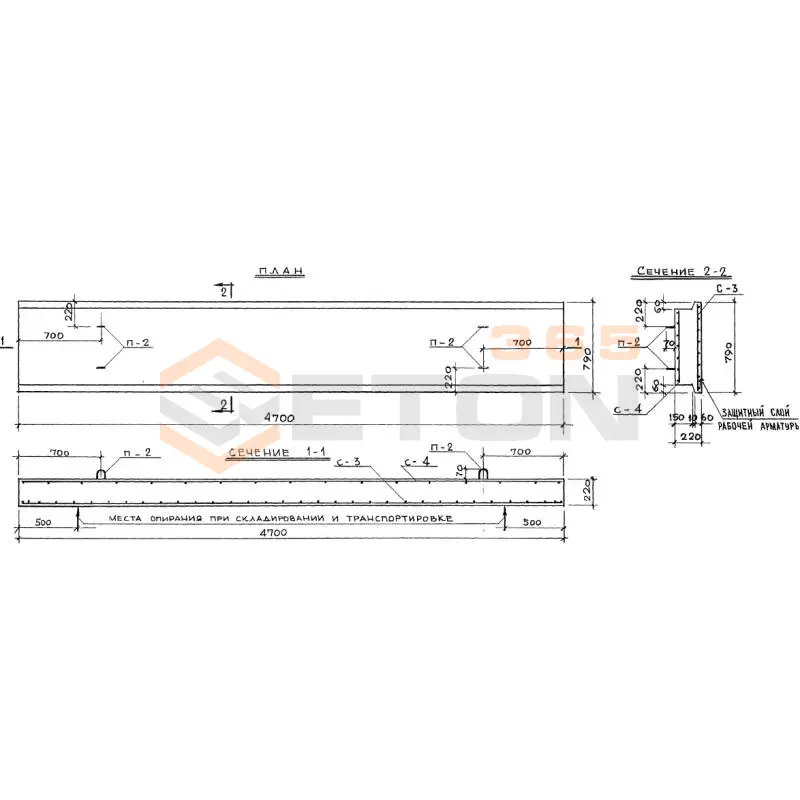 Плиты перекрытий Альбом ТДК 4-1 ТП 47-8 и