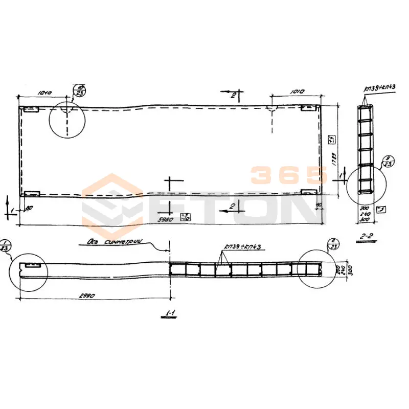 Панели стеновые Серия СТ 02-33 ПСЛ 20-2-1,8-6 (СТ 02-33)