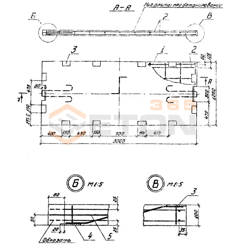 Плиты омоноличенные Серия 3.505.1-16 2ПО 10