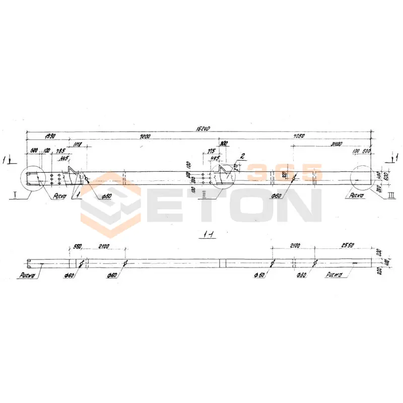 Колонны высотой 7,2 м Серия 1.420.1-19 К 36-7