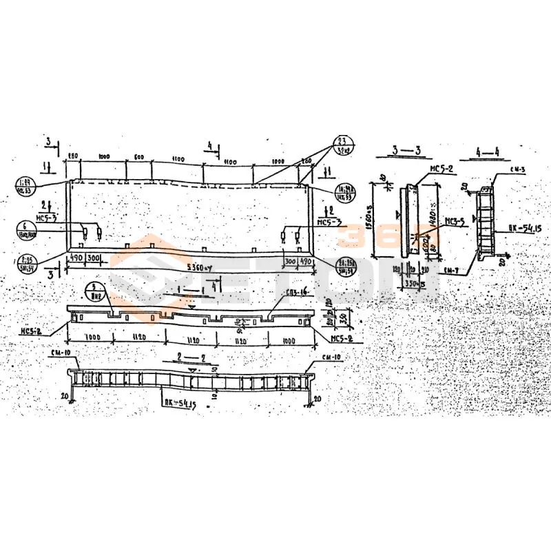 Панели наружных стен Серия 1.232 КЛ-2 НР 1-54-15-35 (1.232 КЛ-2)