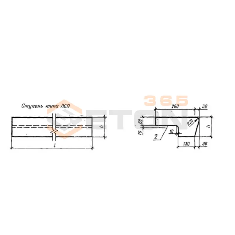 Площадочные вкладыши Серия 1.055.1-1 ЛСП 22 (1.055.1-1)