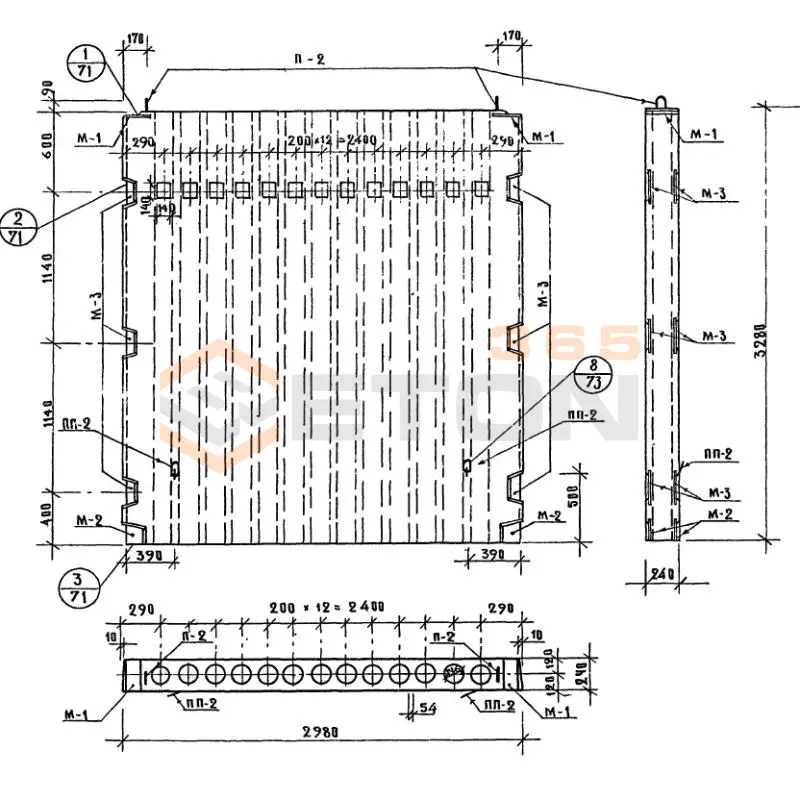 Блоки вентиляционные Серия ИИ 04-16 ВБС 30-33 (ИИ 04-16)