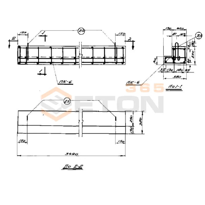 Балки СТ 02-01 ПБ 350-1 Б (СТ 02-01)