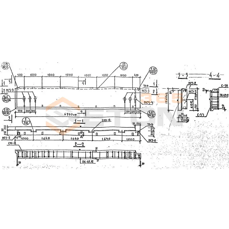 Панели наружных стен Серия 1.232 КЛ-2 НР 2-69-12-35 (1.232 КЛ-2)