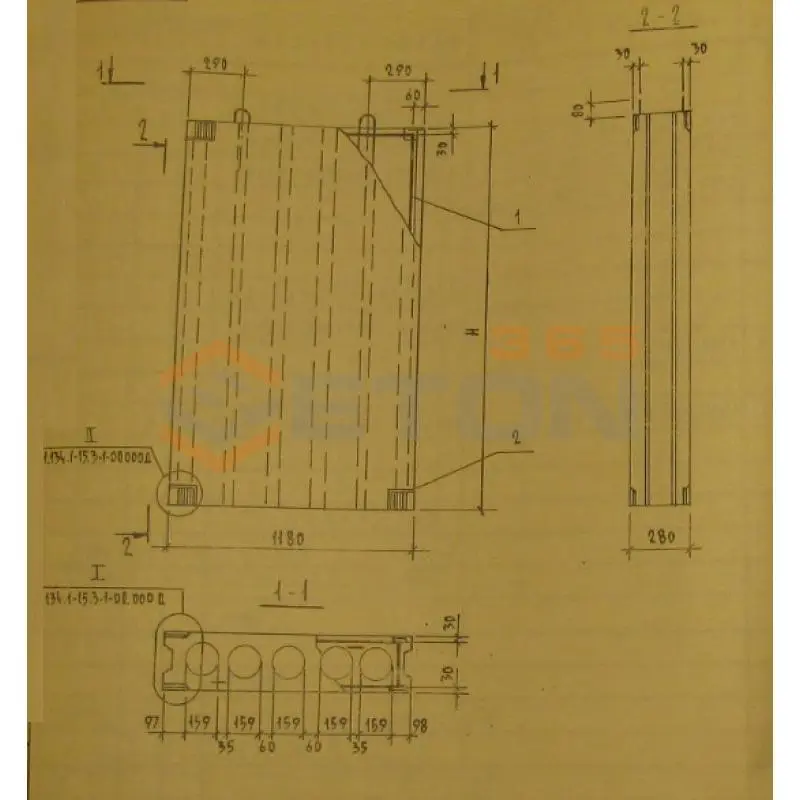 Блоки вентиляционные Серия 1.134.1-15 БВ 12-33-28-15 т