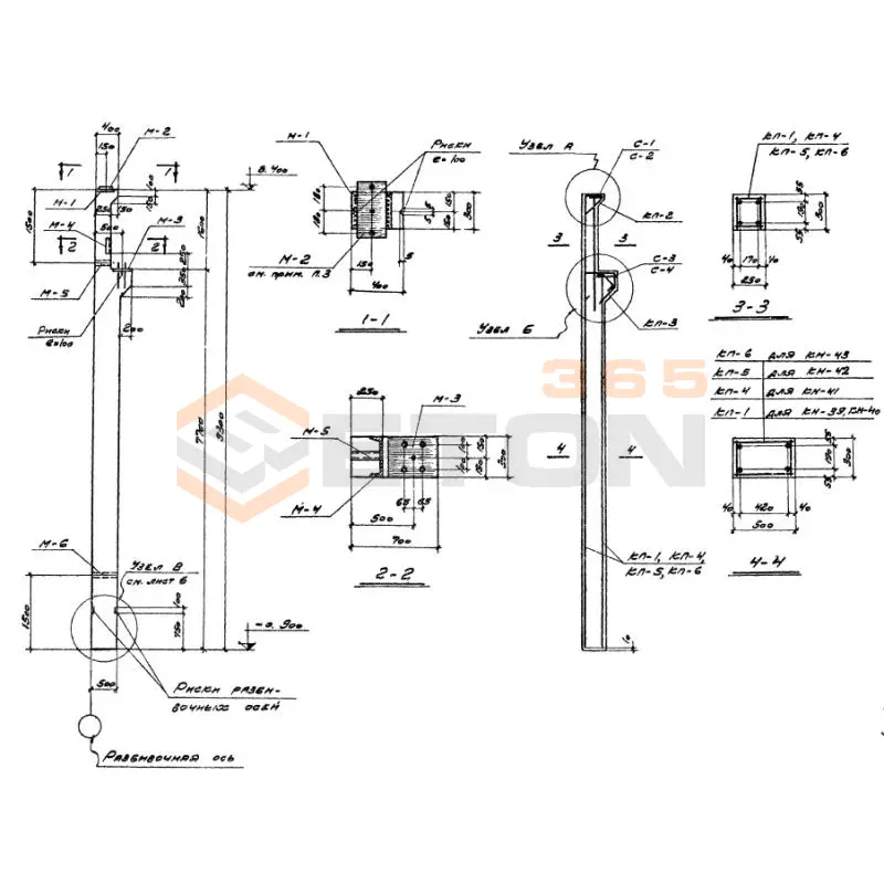 Колонны Серия 1.423-2 КН 40