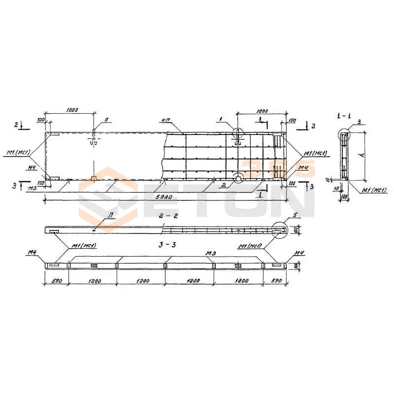 Панели стеновые Серия 1.432.1-34.94 ПС 60-18-1-2,23