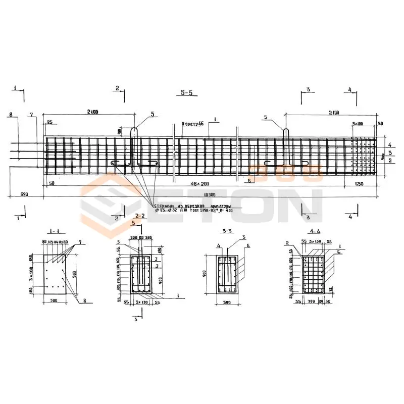 Блоки стоек Серия 3.503.1-76 2СП 10-51-6