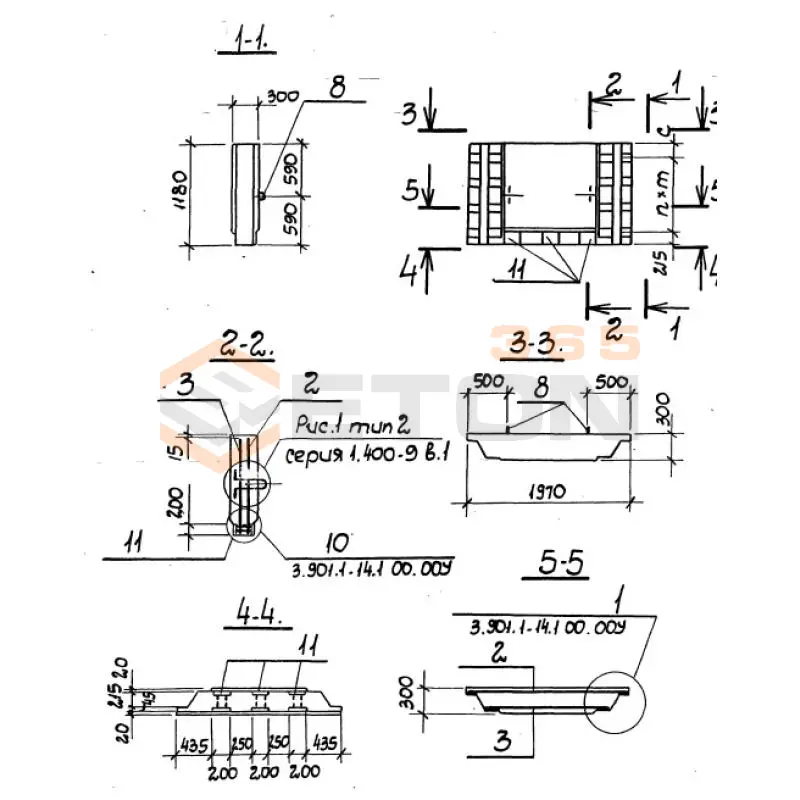 Панели стеновые Серия 3.901.1-14 ПС 12-3-2 к (3.901.1-14)