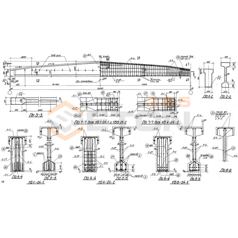 Балки Серия ПК 01-06 1Б 1-24-4