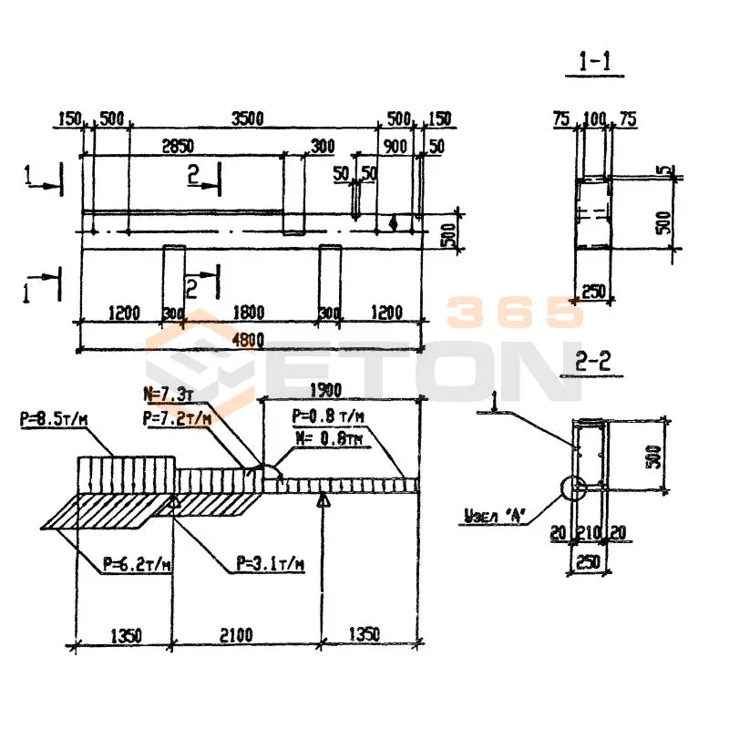 Траверсы Серия 3.016.1-11 Т 4-8