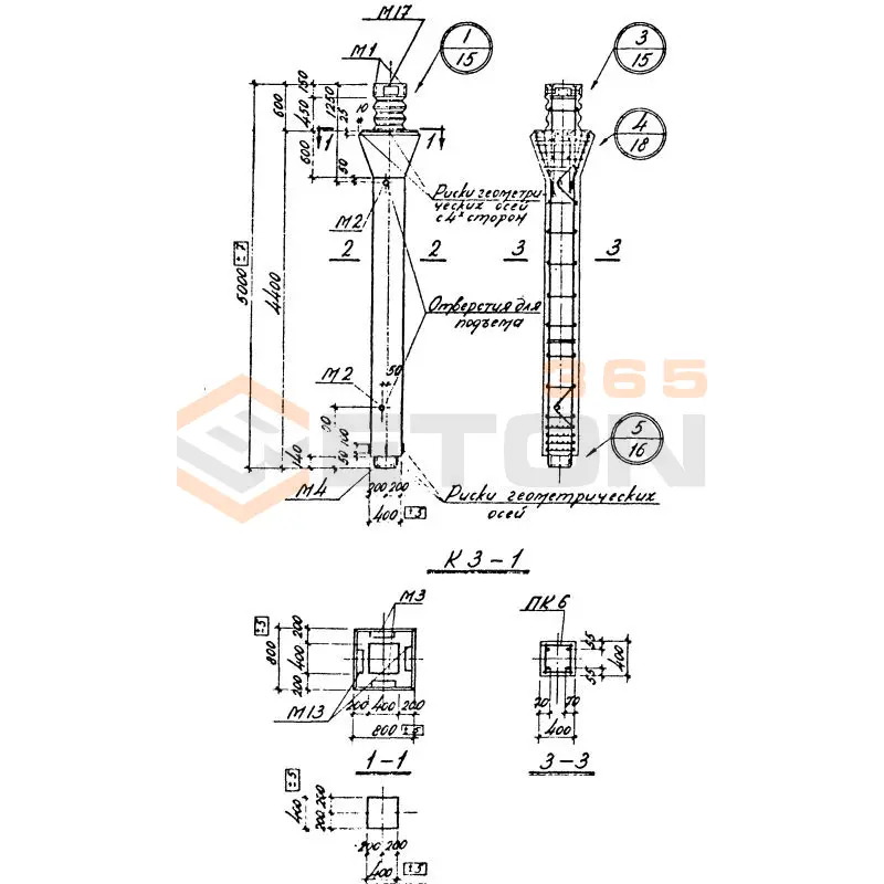 Колонны Серия 1.420-4 К 3-1