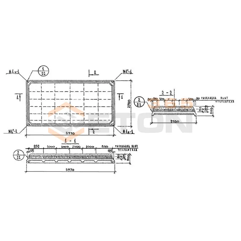 Плиты покрытия комплексные Шифр 912 КПГ 4 АIIIв Т М150 (Шифр 912)