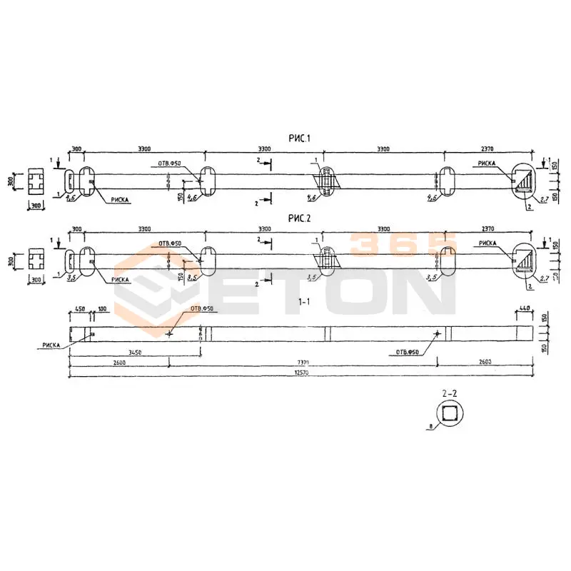Колонны Серия 1.220.1-3м КД4Т 3-33-40,7 (1.220.1-3м)