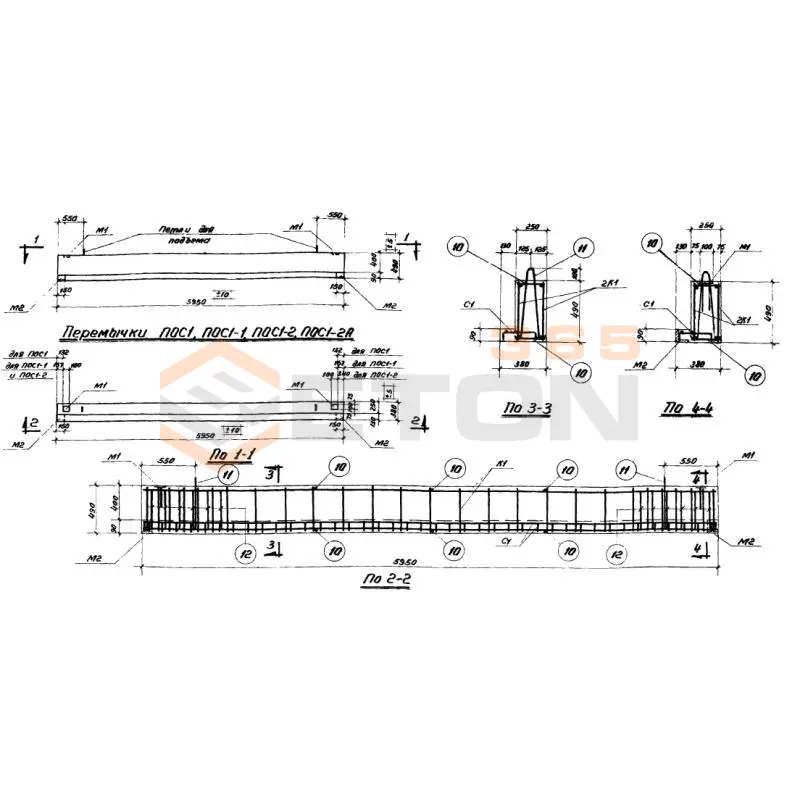 Перемычки Серия ИИС 61 ПОС 1 (ИИС 61)