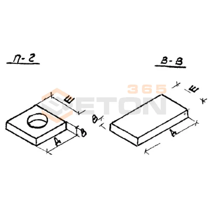 Плиты перекрытия Альбом ПС 103 П 2 (Альбом ПС 103)