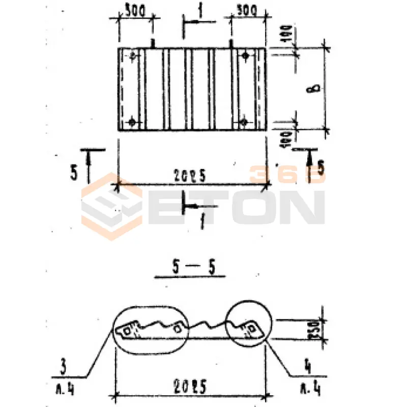 Лестничные марши без фризовых ступеней серия 1.151.1-7 и 1.151.1-8 с ( 1.151-4 ) ЛМ 20-12