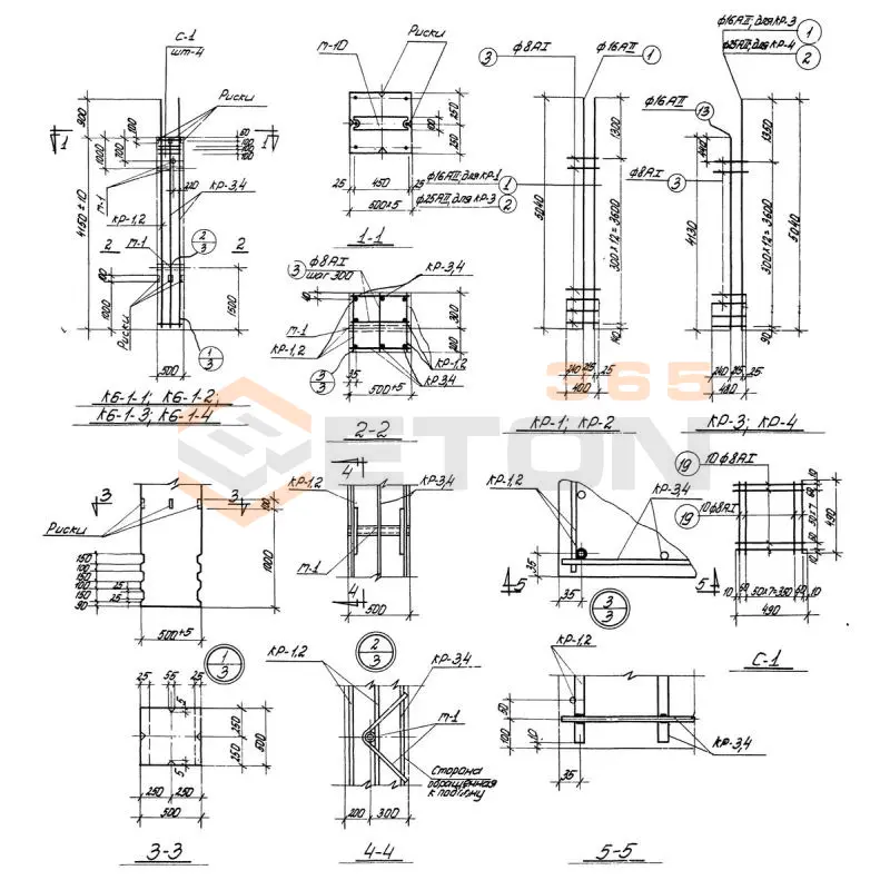 Колонны Серия ИС 01-09 К 6-1-4