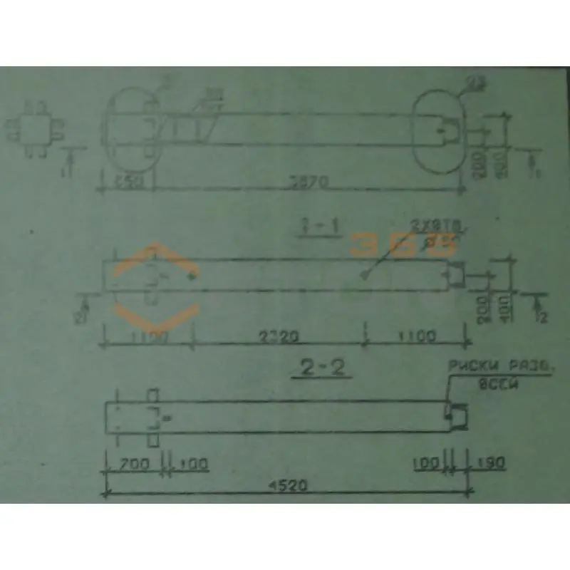 Колонны сечением 400х400 мм для зданий с высотами этажей 5,4-6,0 и 6,0 (7,2) м Серия 1.020.1-2с/89 2КВ 54-45-2 с