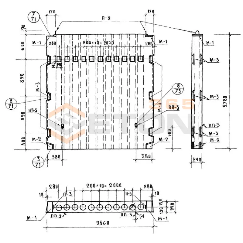 Блоки вентиляционные Серия ИИ 04-16 ВБС 26-28 (ИИ 04-16)